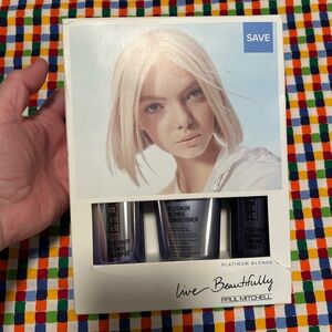 New Paul Mitchell Platinum Blonde Hair Trio set